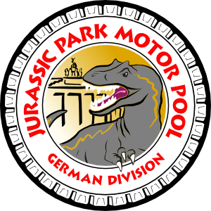 Badge des Jurassic Park Motor Pools, German Division